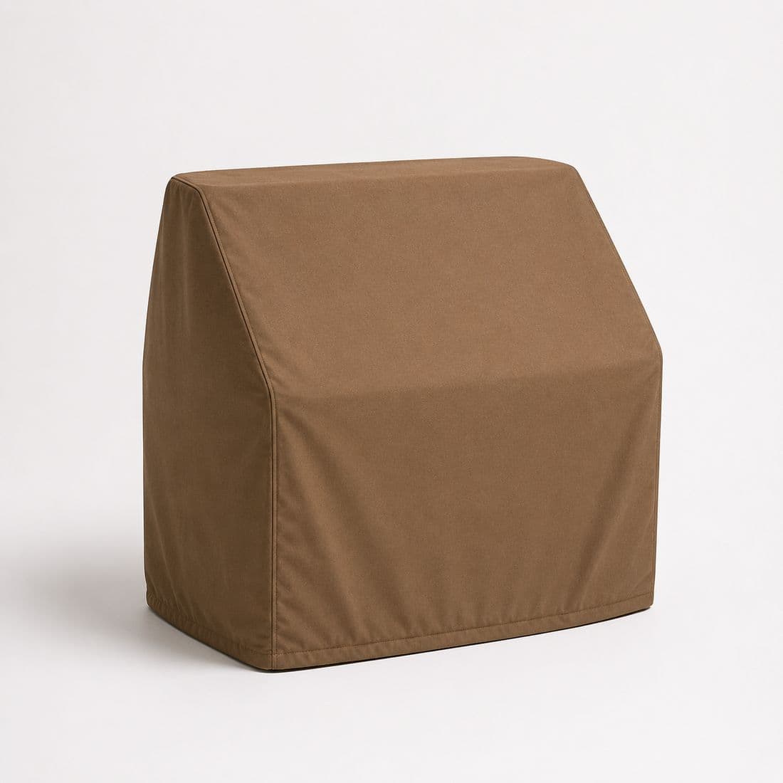 Console Cover W3: The helm console and its instruments, covered while the boat sits.