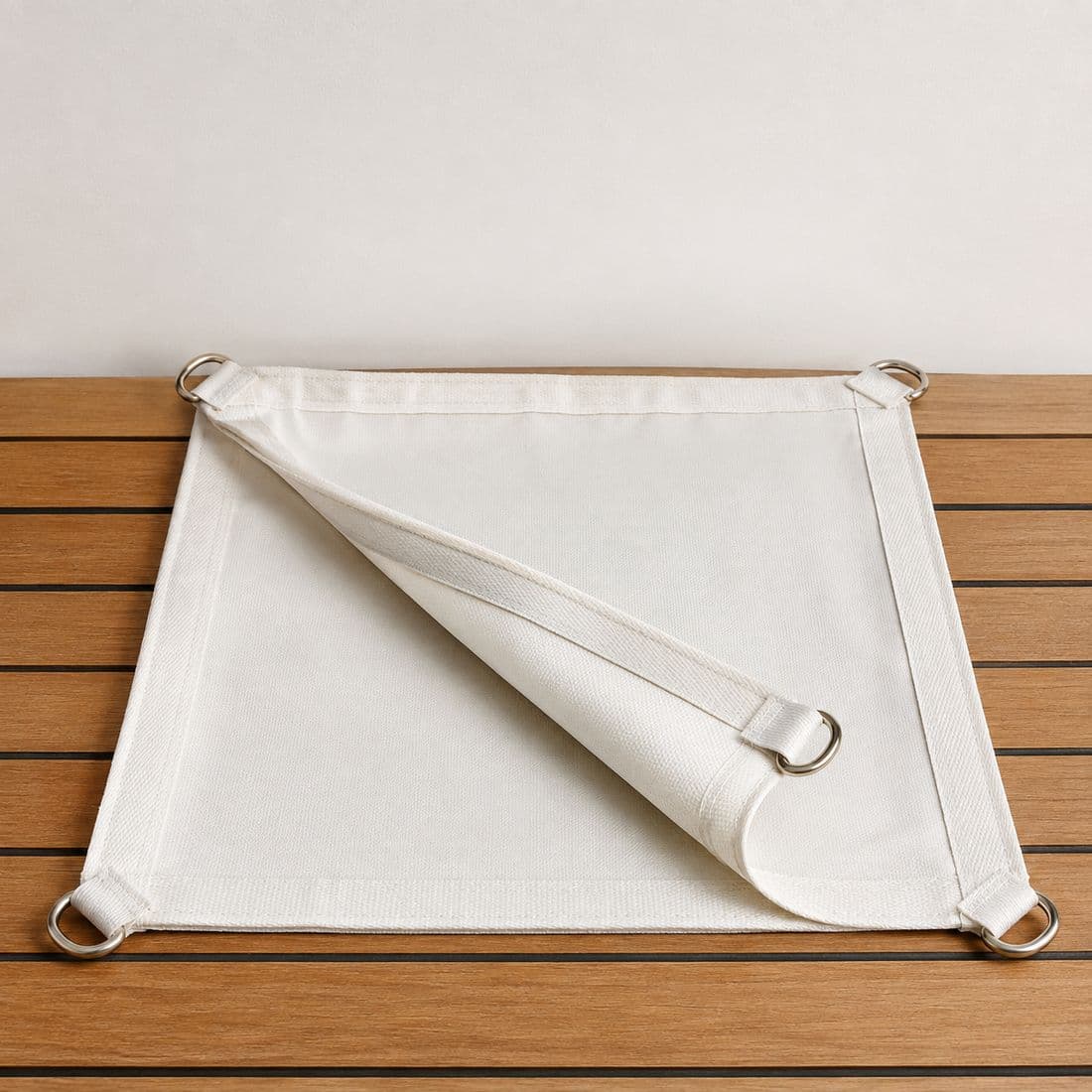 Shade Sail Small: A small square of shade over a table or a corner of a deck.